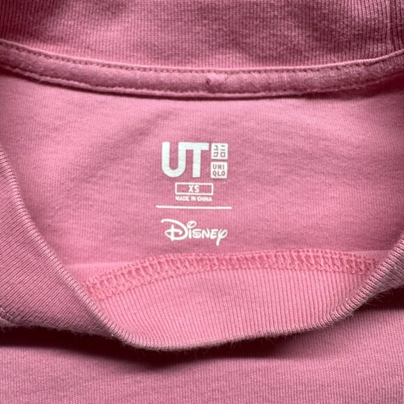 UNIQLO UT Disney Princess Lounge Tee XS Pink Ralph Breaks the Internet - Picture 3 of 6